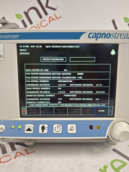 Oridion Capnostream 20P Capnography Monitor