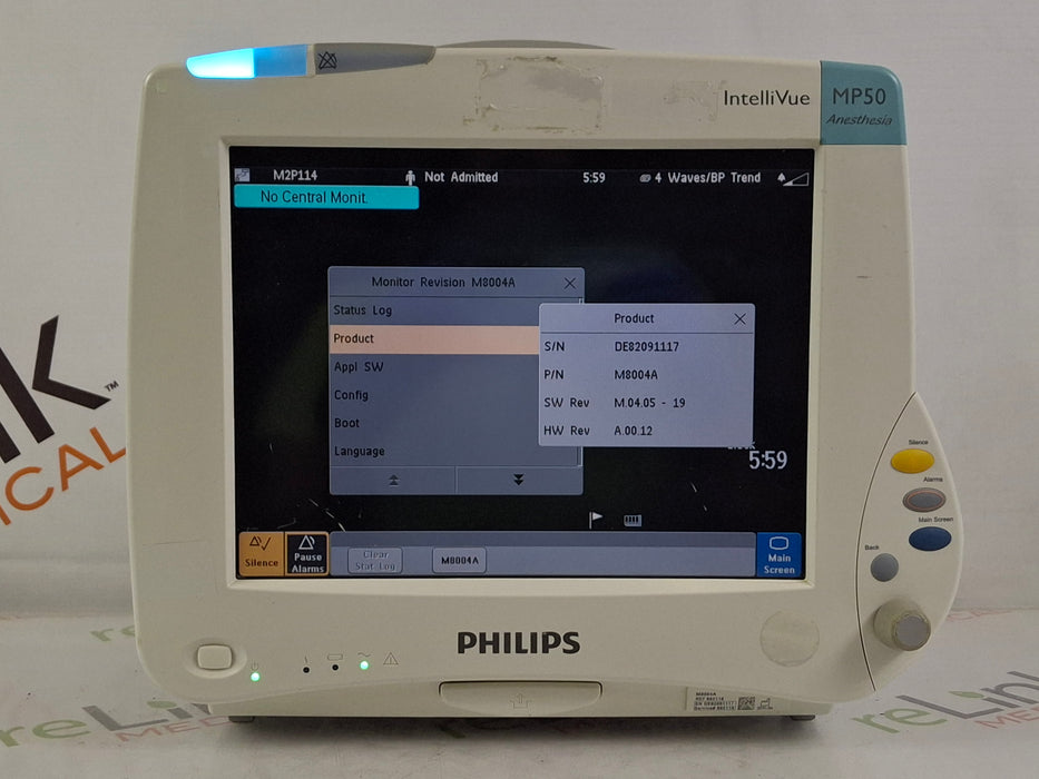 Philips IntelliVue MP50 - Anesthesia Patient Monitor
