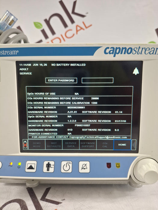 Oridion Capnostream 20P Capnography Monitor