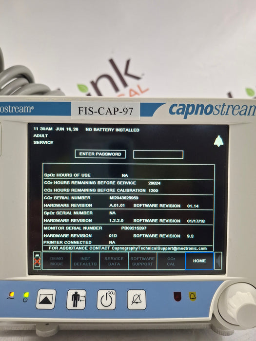 Oridion Capnostream 20P Capnography Monitor