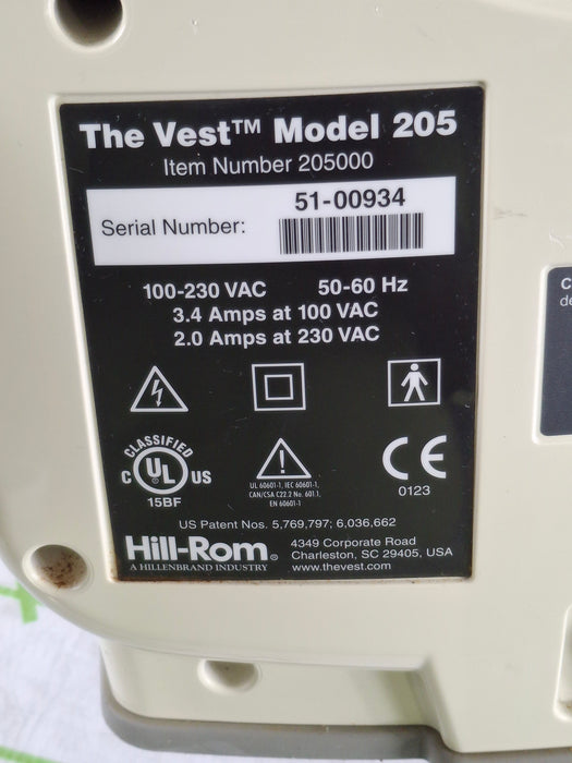 Hill-Rom The Vest 205 Airway Clearance System
