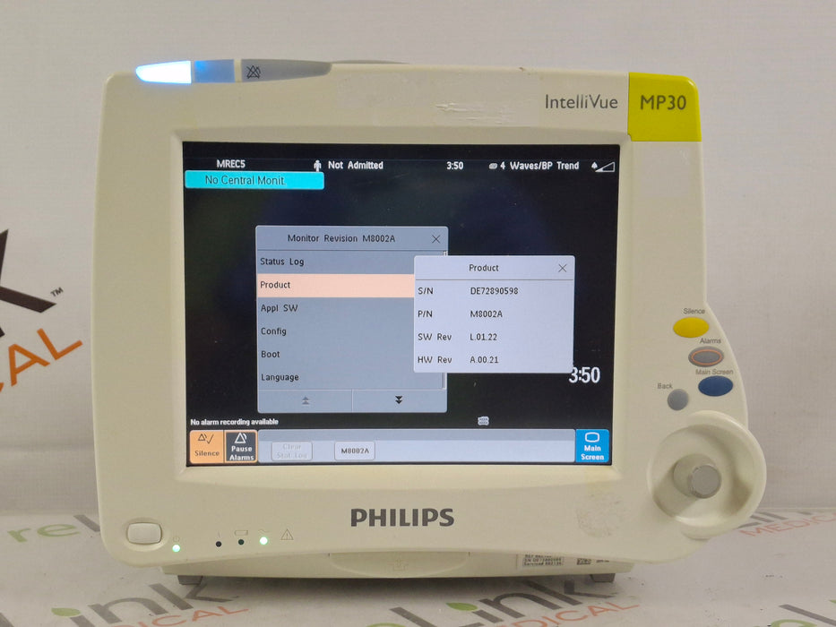Philips IntelliVue MP30 Patient Monitor