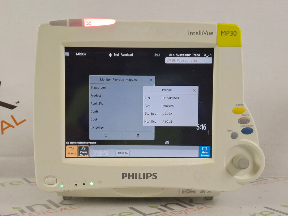 Philips IntelliVue MP30 Patient Monitor