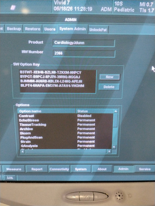 GE Healthcare Vivid 7 Ultrasound