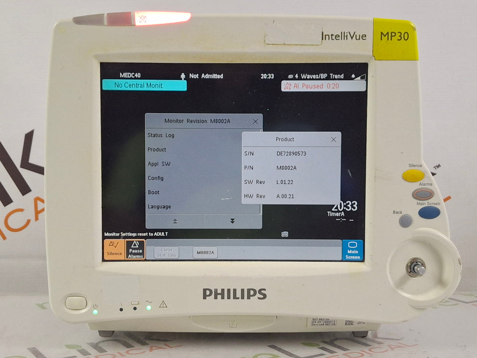 Philips IntelliVue MP30 Patient Monitor