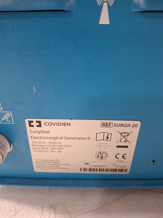 Covidien Valleylab Surgistat II Electrosurgical Unit