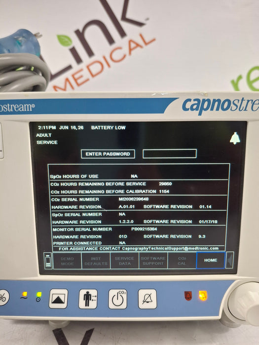 Oridion Capnostream 20P Capnography Monitor