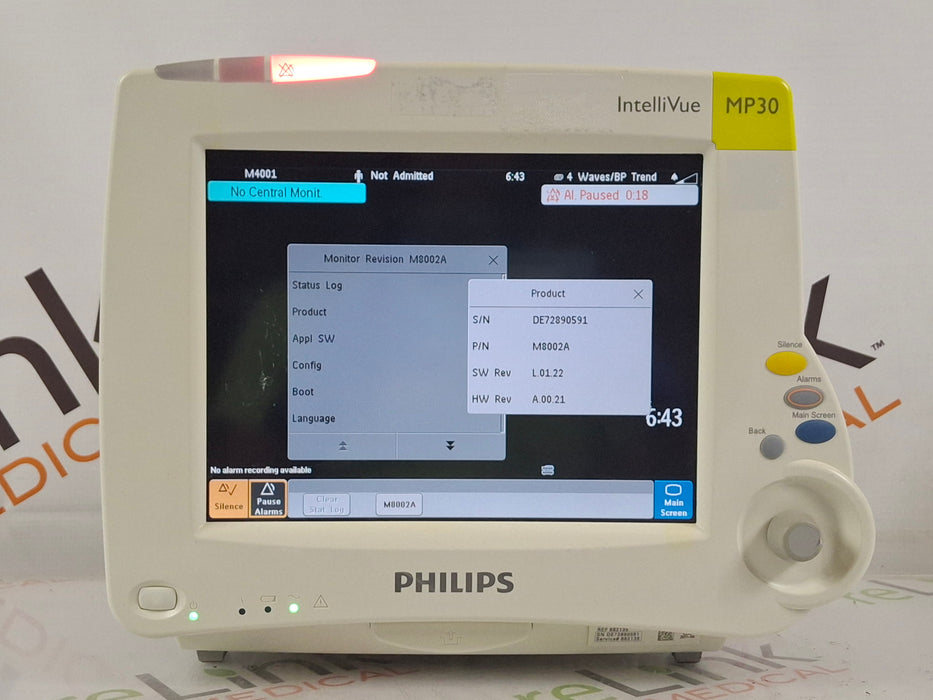 Philips IntelliVue MP30 Patient Monitor