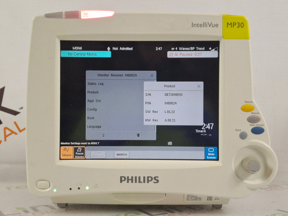 Philips IntelliVue MP30 Patient Monitor