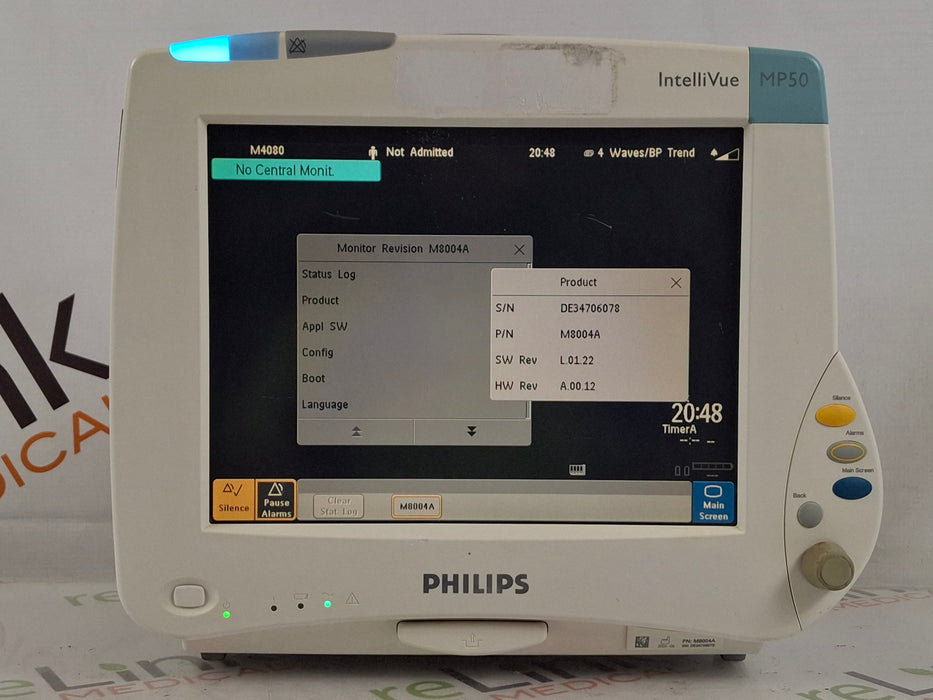 Philips IntelliVue MP50 Patient Monitor