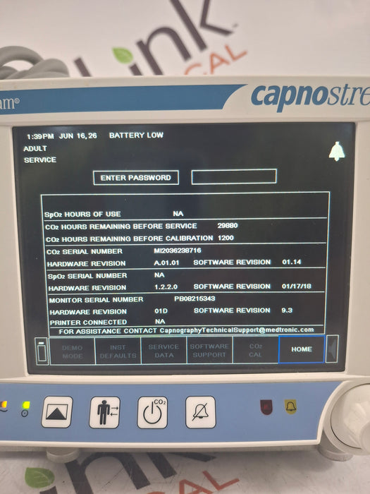 Oridion Capnostream 20P Capnography Monitor