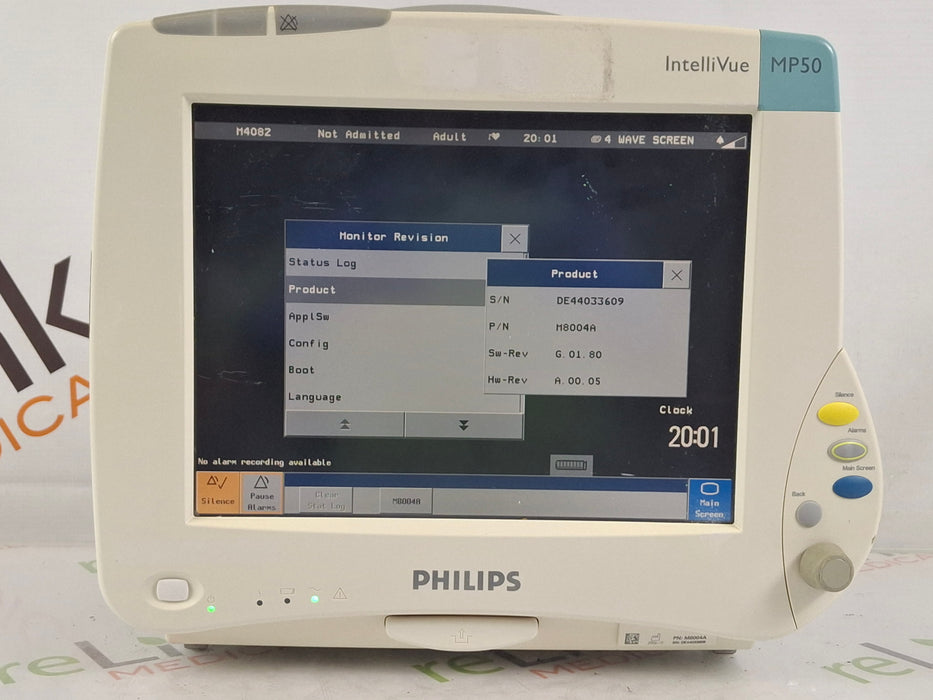 Philips IntelliVue MP50 Patient Monitor