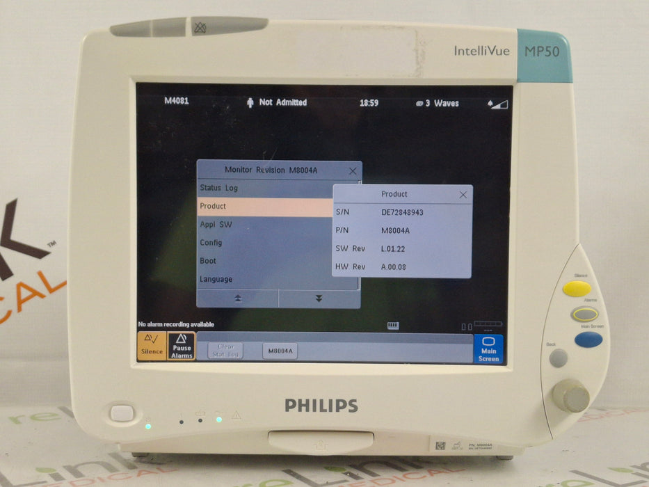 Philips IntelliVue MP50 Patient Monitor