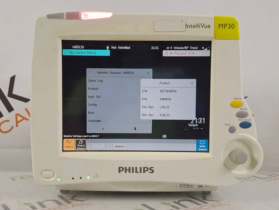 Philips IntelliVue MP30 Patient Monitor