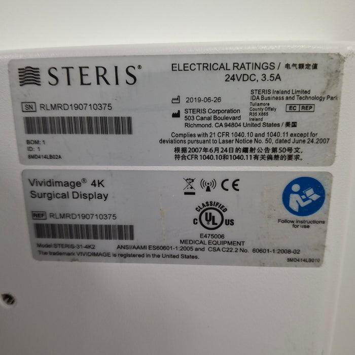 Steris VividImage 4K 31" Surgical Display Monitor