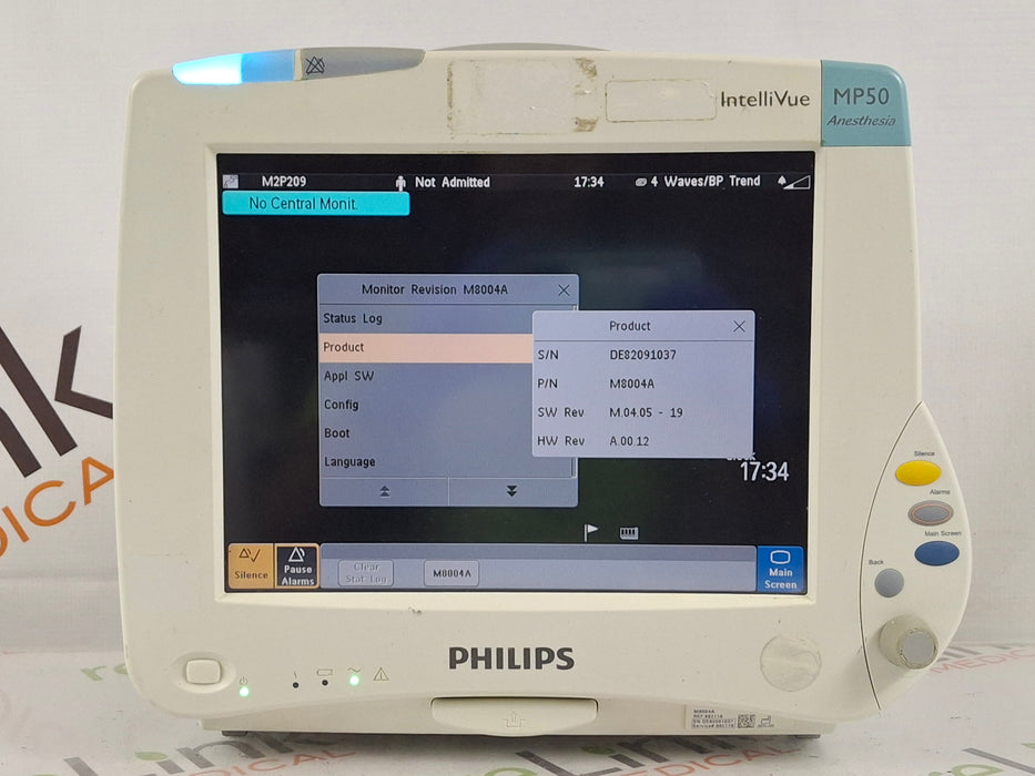 Philips IntelliVue MP50 - Anesthesia Patient Monitor