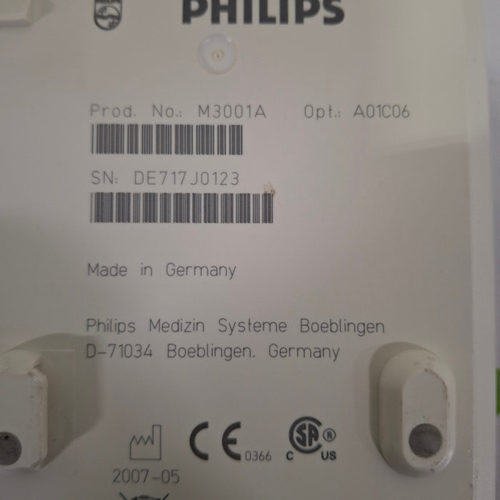Philips M3001A-A01C06 Fast SpO2, NIBP, ECG, Temp, IBP MMS Module
