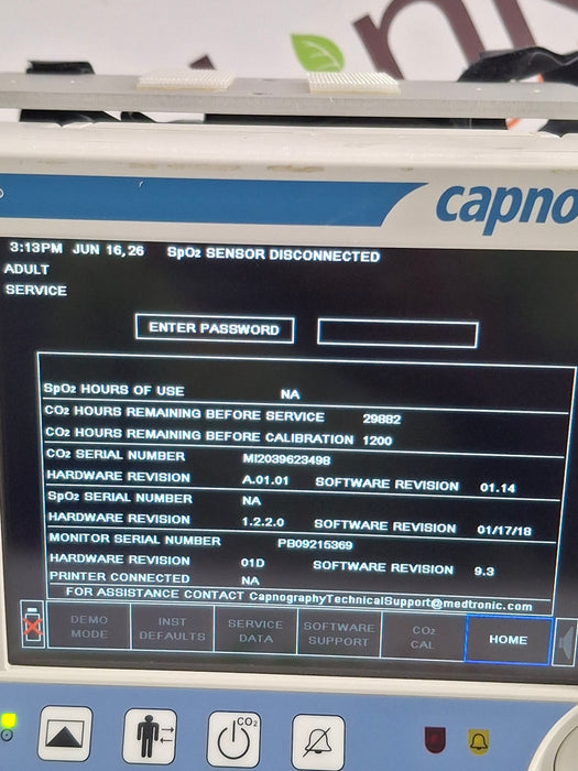 Oridion Capnostream 20P Capnography Monitor