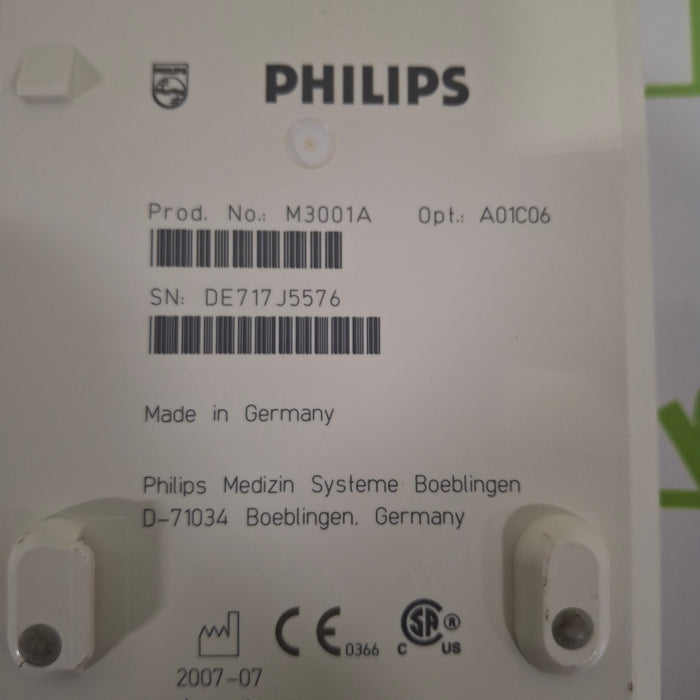 Philips M3001A-A01C06 Fast SpO2, NIBP, ECG, Temp, IBP MMS Module