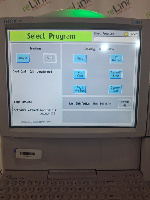 Fresenius 2008T Dialysis Machine w/ WRO 300 Reverse Osmosis Unit
