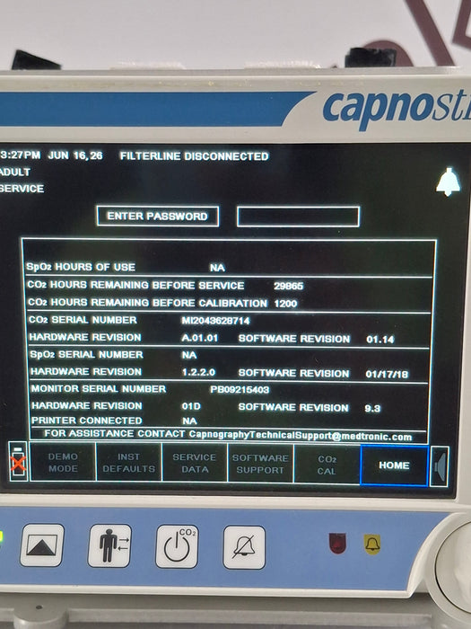 Oridion Capnostream 20P Capnography Monitor
