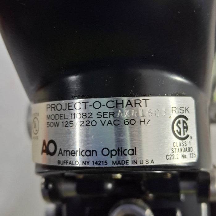 AO Scientific Instruments Model 11082 SER Wall Mount Chart Projector