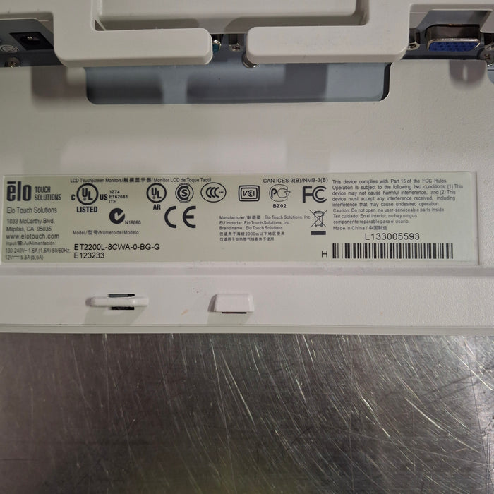 Elo Touch Solutions ET2200L-8CWA-0-BG-G 22" Touch Screen Monitor