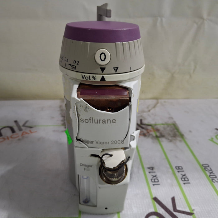 Draeger Medical Vapor 2000 Isoflurane Vaporizer