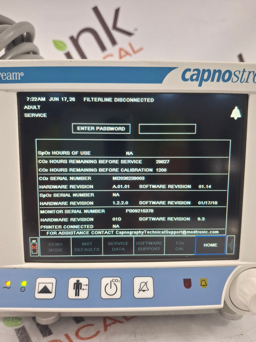 Oridion Capnostream 20P Capnography Monitor