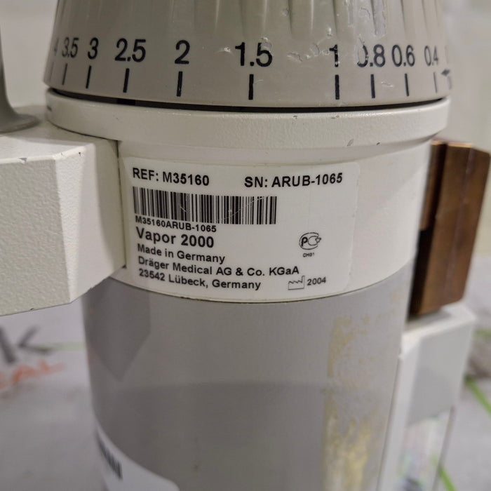 Draeger Medical Vapor 2000 Isoflurane Vaporizer