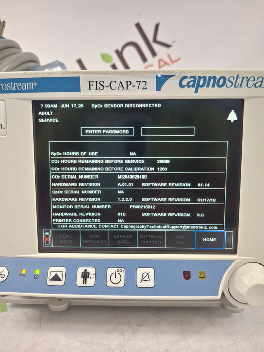 Oridion Capnostream 20P Capnography Monitor
