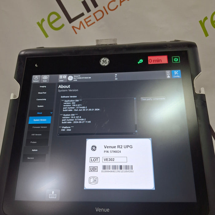 GE Healthcare Venue R1 Ultrasound System