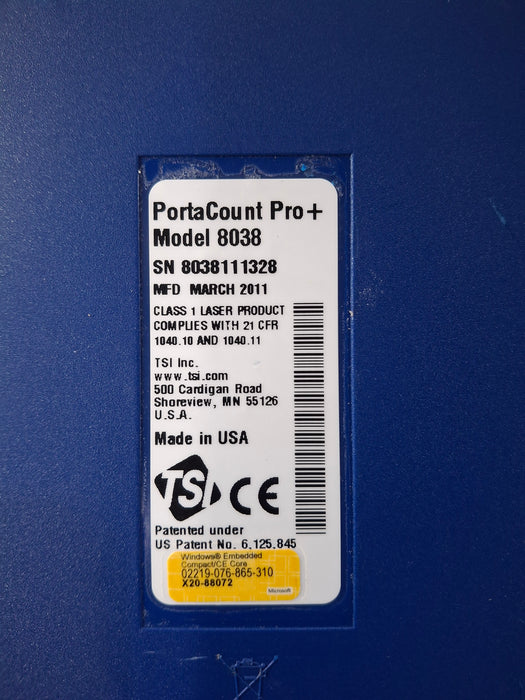 TSI PortaCount Pro+ 8038 Fit Tester