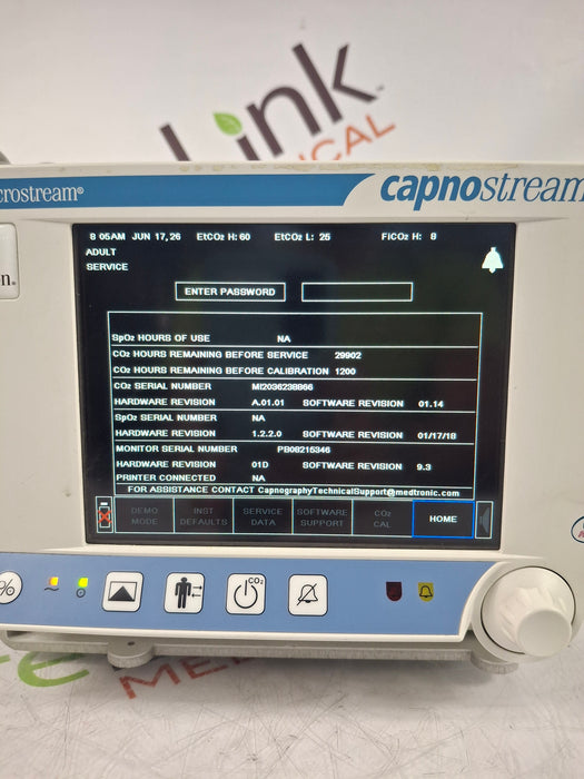 Oridion Capnostream 20P Capnography Monitor