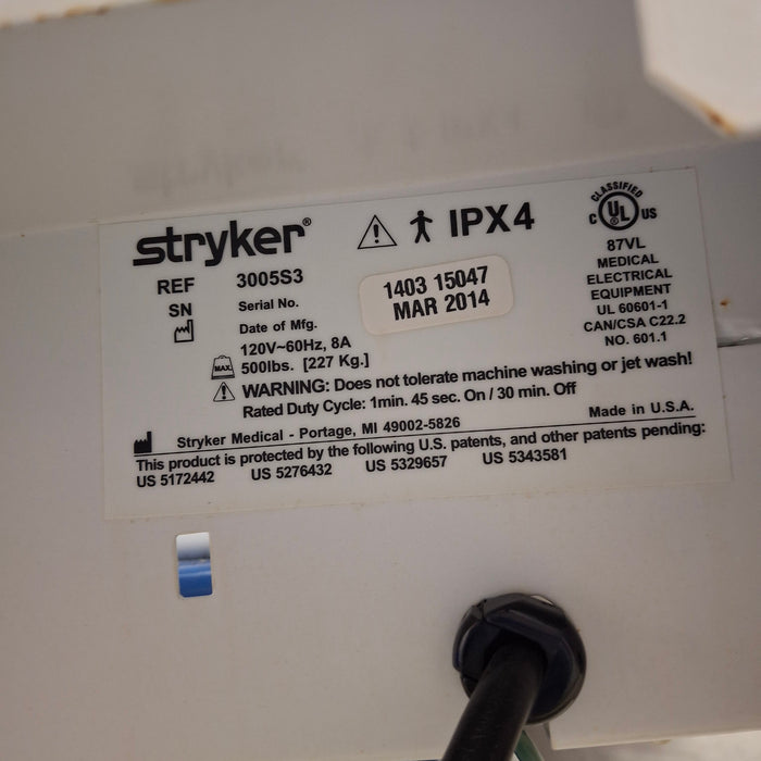Stryker Secure III 3005 Hospital Bed