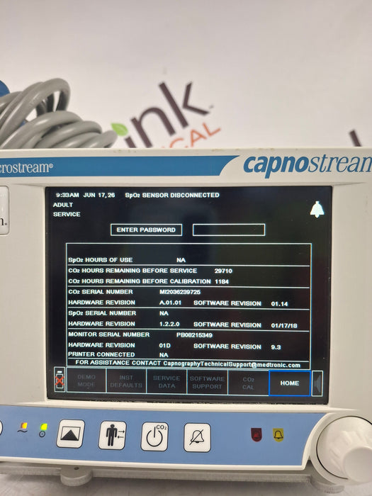 Oridion Capnostream 20P Capnography Monitor