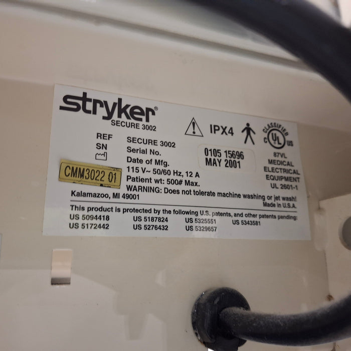Stryker Secure II 3002 Hospital Bed