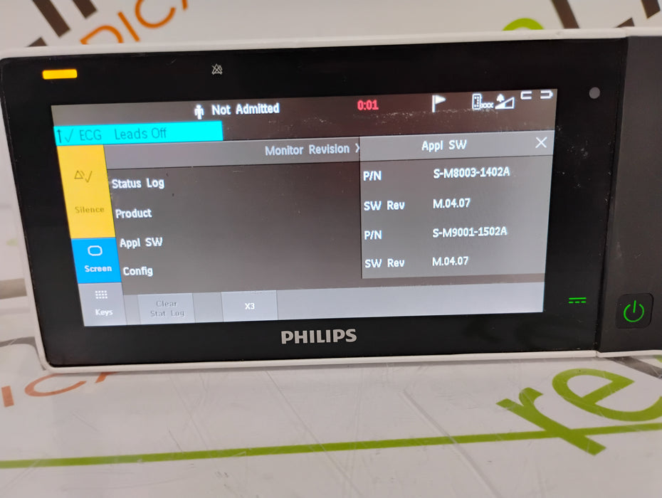 Philips IntelliVue X3 - Fast Nellcor SpO2 Transport Patient Monitor