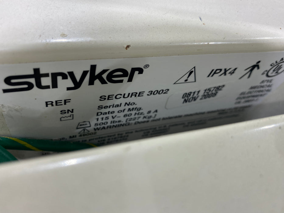 Stryker Secure II 3002 Hospital Bed