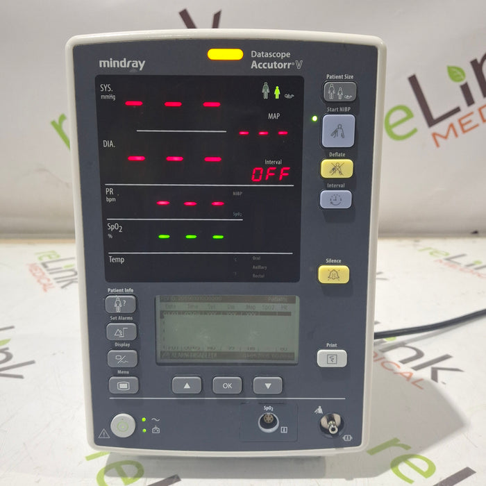 Mindray Datascope Accutorr V Vital Signs Monitor