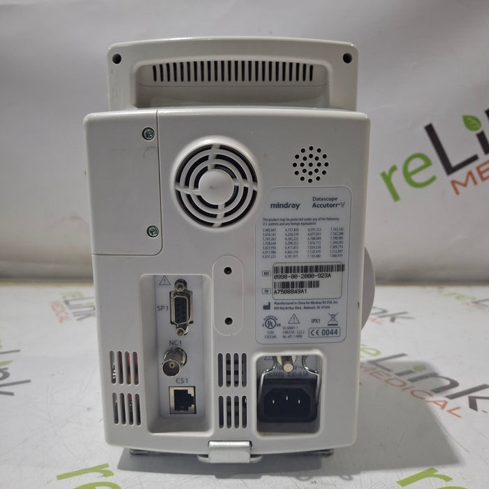 Mindray Datascope Accutorr V Vital Signs Monitor