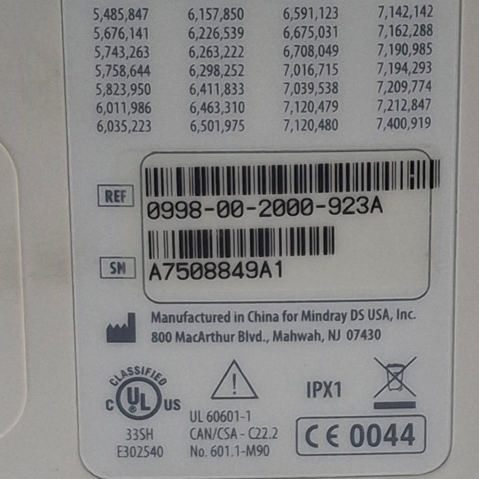 Mindray Datascope Accutorr V Vital Signs Monitor