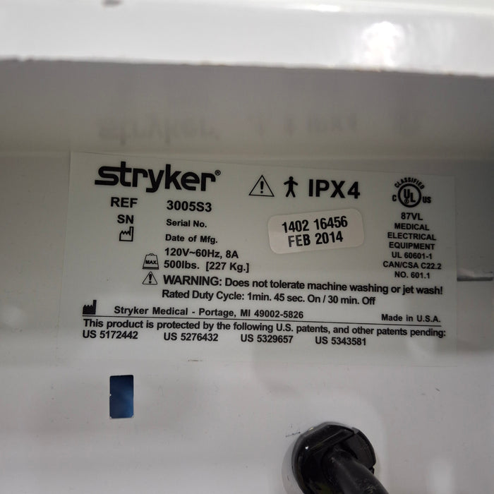 Stryker Secure III 3005 Hospital Bed