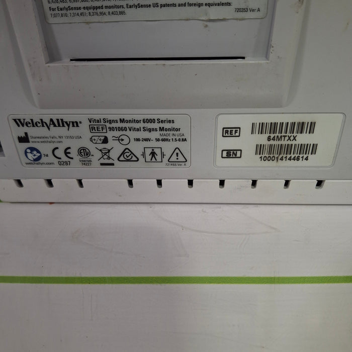 Welch Allyn Connex 6400 64MTXX Vital Signs Monitor