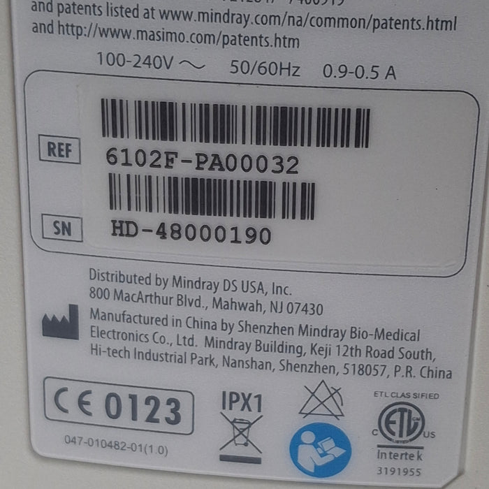 Mindray Accutorr 3 Vital Signs Monitor