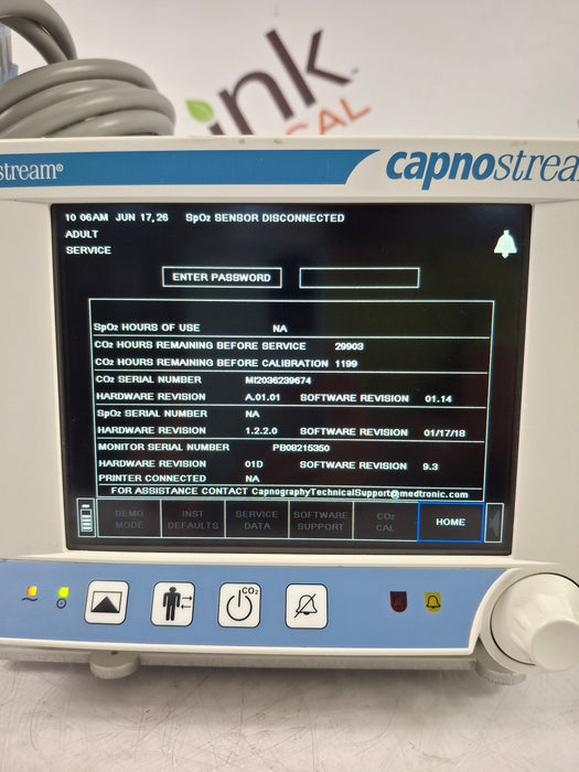 Oridion Capnostream 20P Capnography Monitor