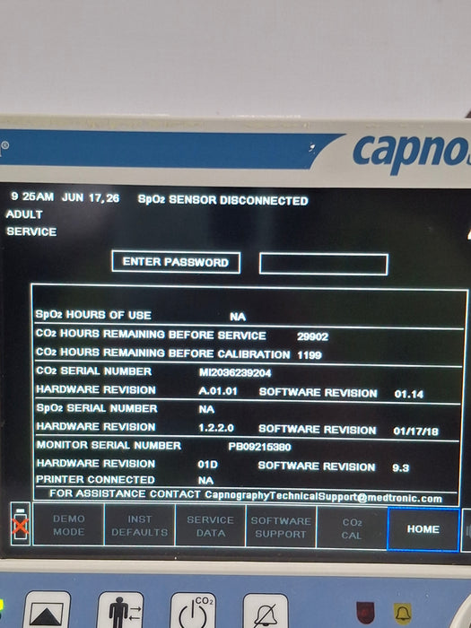 Oridion Capnostream 20P Capnography Monitor