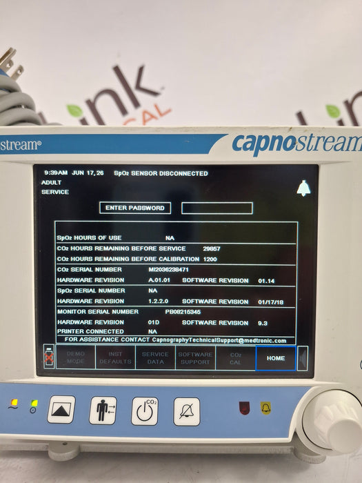 Oridion Capnostream 20P Capnography Monitor
