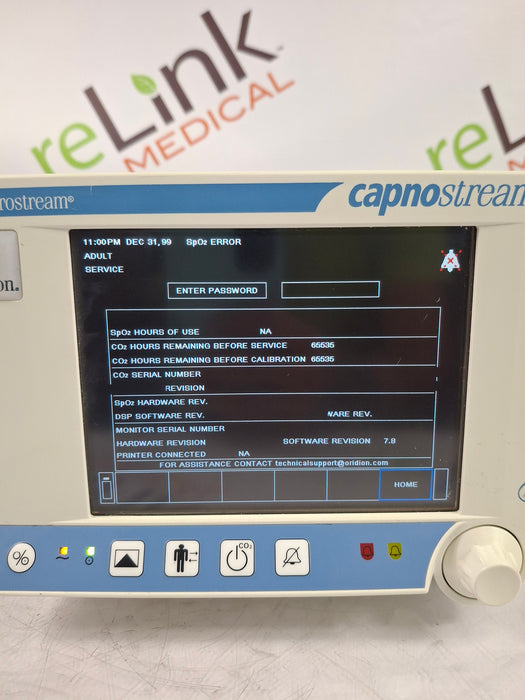 Oridion Capnostream 20P Capnography Monitor