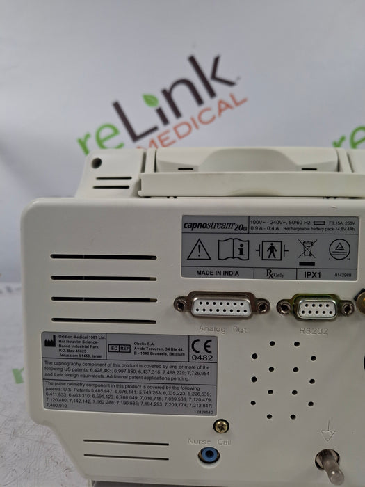 Oridion Capnostream 20P Capnography Monitor